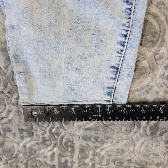 Buckle Black Jeans Mens 32x32 Acid Wash Premium Skinny Flex Distressed - Picture 15 of 16